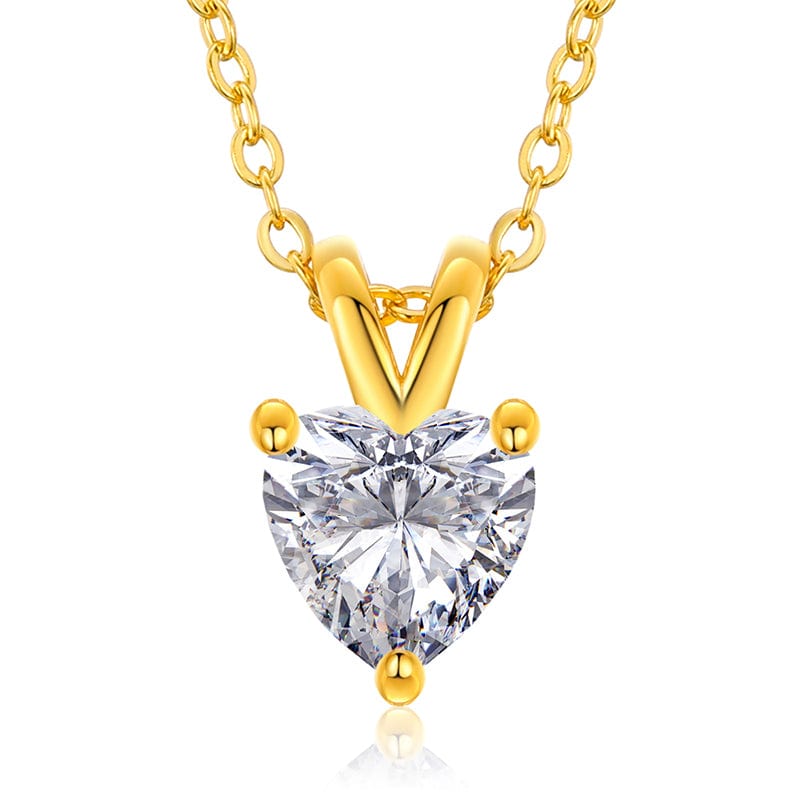 Moissanite Charm Pendant Necklace
