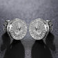 Gold Plated Hip Hop Jewelry 925 Sterling Silver VVS Moissanite Diamond Prayer Stud Earrings