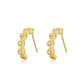 Gold RINNTIN SS59 925 Sterling Silver Gold Plated Earrings Necklace Jewelry Set for Girls
