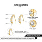 Gold RINNTIN SS59 925 Sterling Silver Gold Plated Earrings Necklace Jewelry Set for Girls