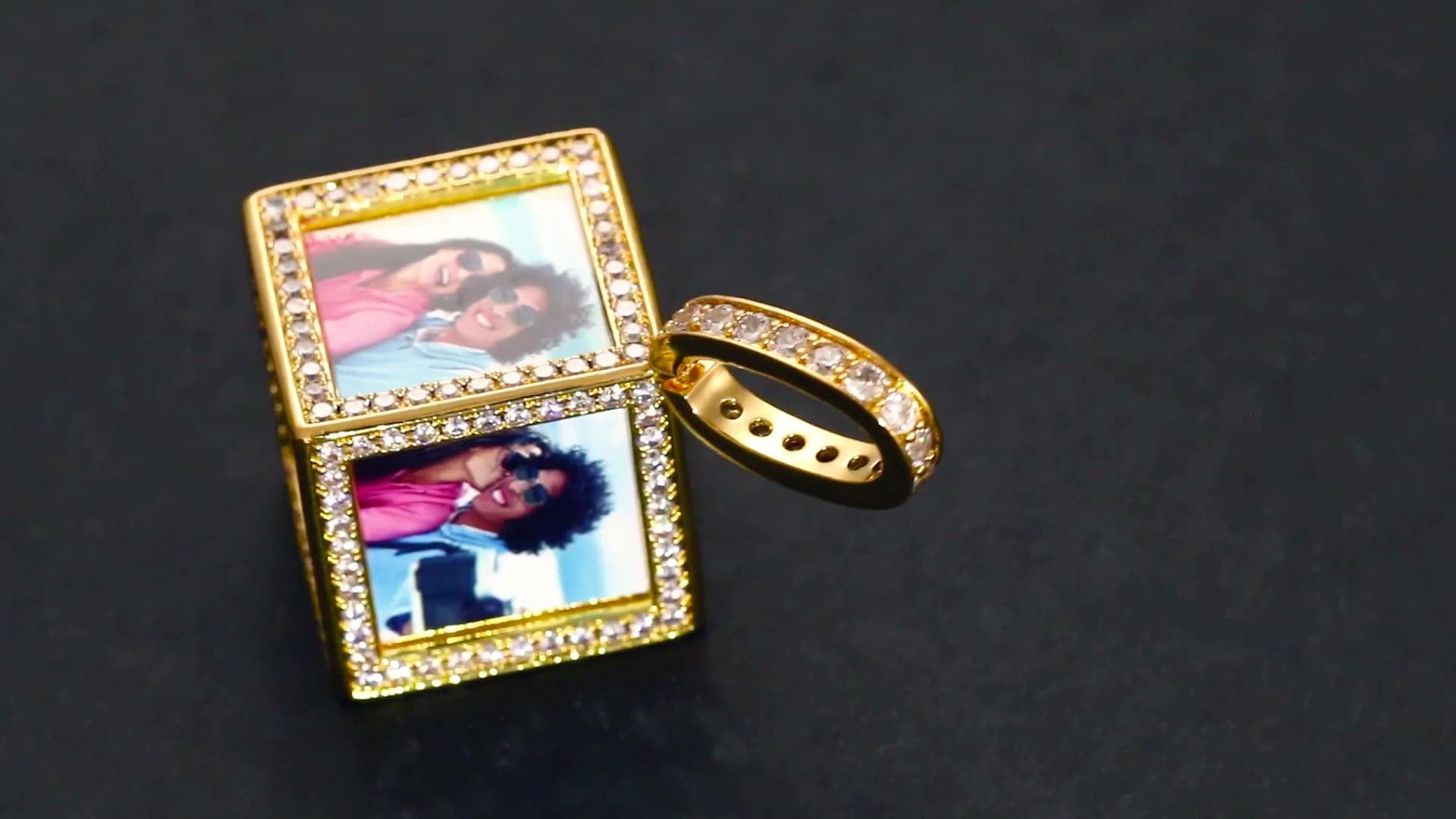 Hip Hop Charms Pendant For Necklace Men Iced Out Crystal Picture Pendant