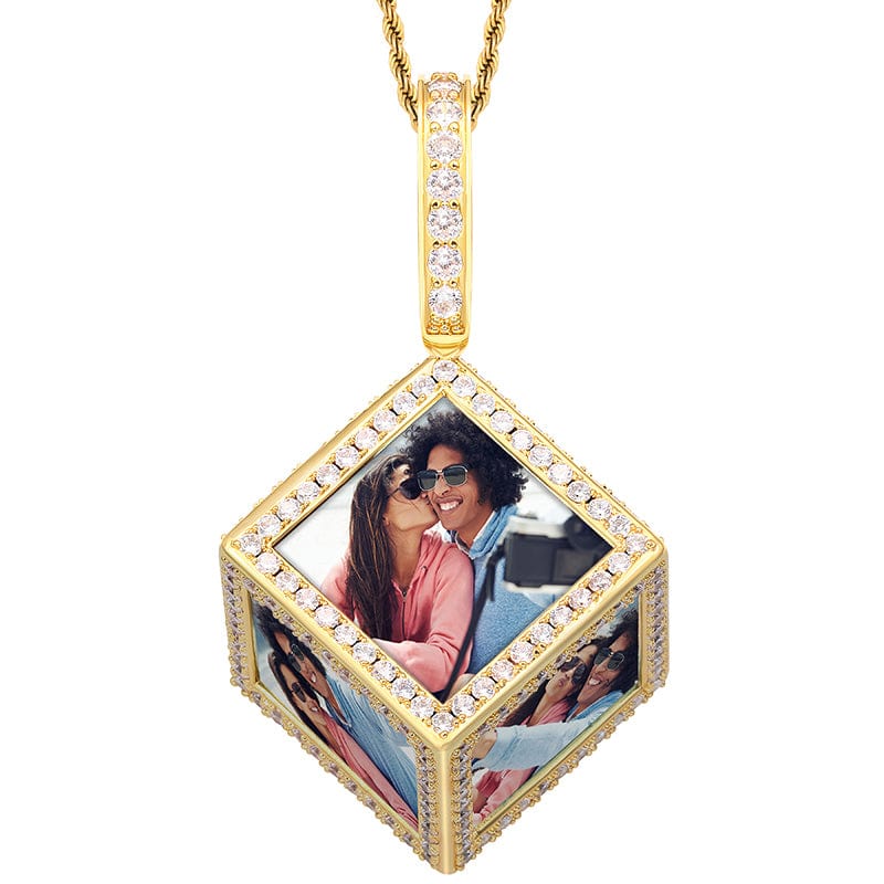 Hip Hop Charms Pendant For Necklace Men Iced Out Crystal Picture Pendant
