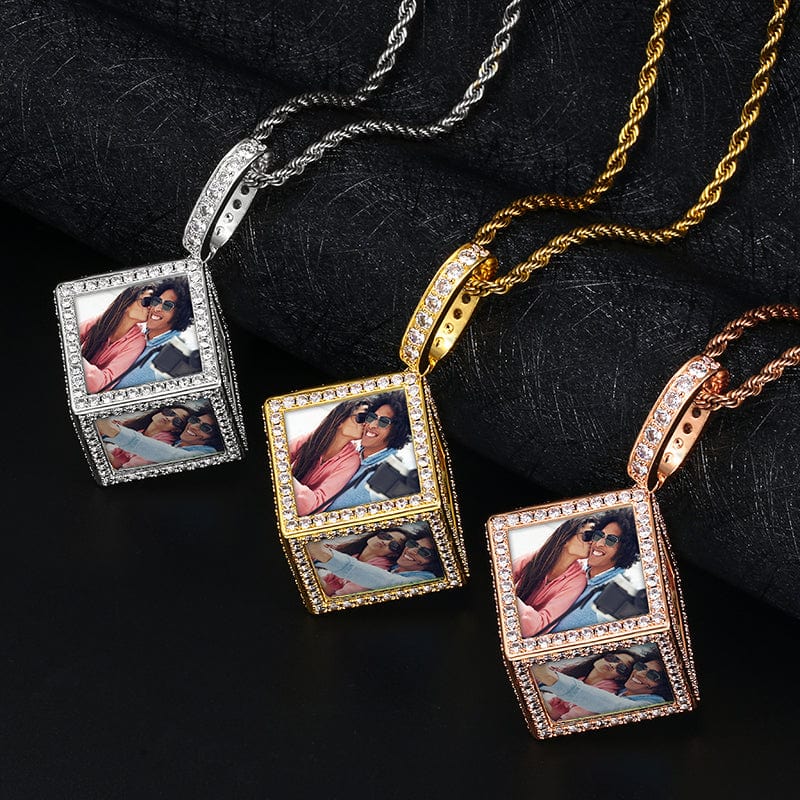 Hip Hop Charms Pendant For Necklace Men Iced Out Crystal Picture Pendant