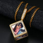Hip Hop Charms Pendant For Necklace Men Iced Out Crystal Picture Pendant
