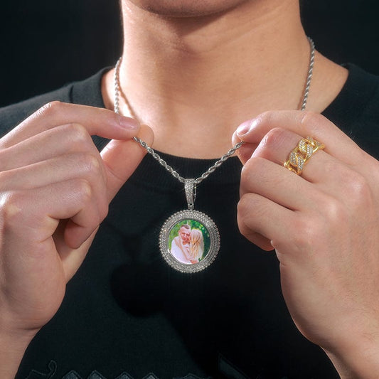 Custom Photo Pendant Rope Chain