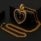 Hip Hop Rotating Heart Locket Charms Pendant Custom Minimalist Sublimation Blanks Crystal Picture Frame Pendant