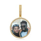 Iced Out Gold Filled Zircon Big Size Clasp Custom Photo Sublimation Blanks Pendant For Men Women