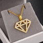 Iced Out Sterling Silver  - Moissanite Diamond Silhouette Charm Pendant Luxury Gold Plated Pendant