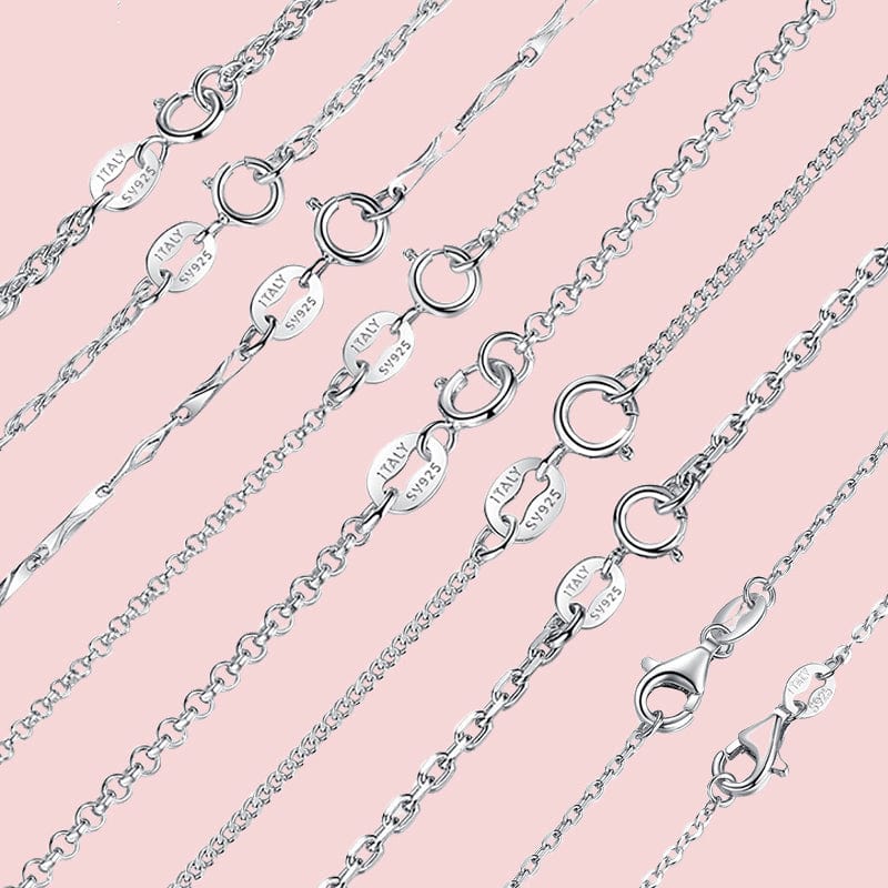 Italian 925 Sterling Silver - 1.5mm Diamond-Cut Rope Chain