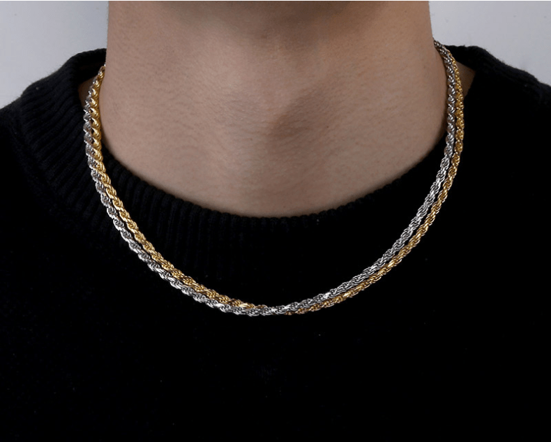 Italian 925 Sterling Silver - 1.5mm Diamond-Cut Rope Chain
