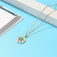 Jewelry Green / 18inches 925 Sterling Silver Jewelry - Pearl Pendant Gold Plated Necklace