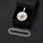 Jewelry Iced Out 40mm Round Shape Custom Photo Picture Necklace For Men Women