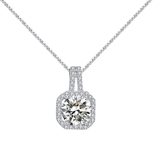 925 Sterling Silver - Zircon Necklace