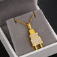 Luxury Plug Charm Gold Plated Pure Silver - Moissanite Pendant Necklace