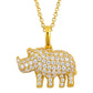 Moissanite Rhino Charm Pendant Hip Hop Jewelry For Men Women
