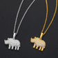 Moissanite Rhino Charm Pendant Hip Hop Jewelry For Men Women