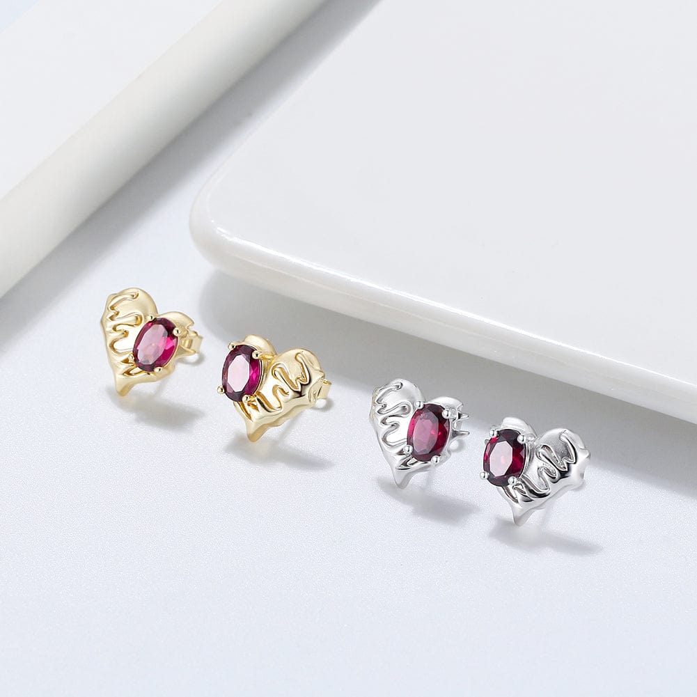 best 18k solid gold stud earrings