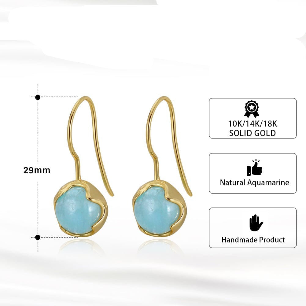 18k solid gold earring