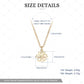Necklaces 18inches / 14K Solid Gold 14K Gold Solid Flower  Necklace -  Moissanite Diamond  Pendant