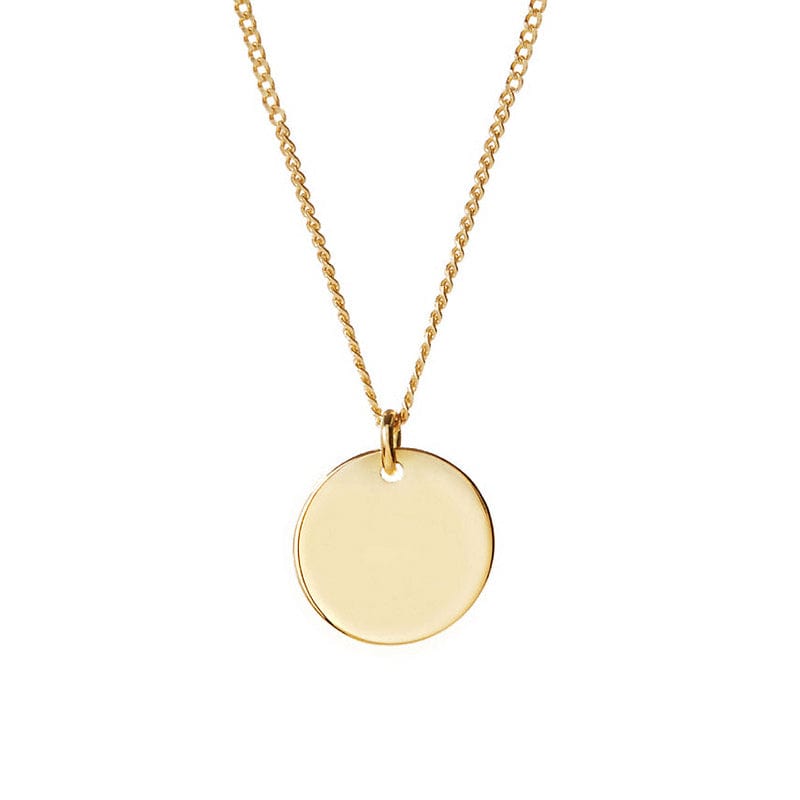 Necklaces 18inches / 14K Solid Gold 14K Solid Gold Dainty Pendant Necklace