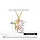 Necklaces Butterfly Solid Gold Necklace - Mother of Pearl-  Moissanite Diamond Pendant