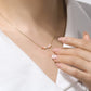 Necklaces Mother of Pearl  Necklace - Moissanite Diamond - Solid Gold Butterfly  Pendant
