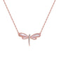 Necklaces Mother of Pearl  Necklace - Moissanite Diamond - Solid Gold Butterfly  Pendant