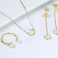 Necklaces Natural Opal Gemstone Pendant -  Solid Gold Necklace