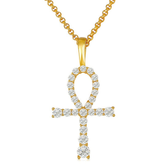 Pendant Silver Jewelry - Moissanite Diamond Charm Necklace Gemstone Necklace For Men Women