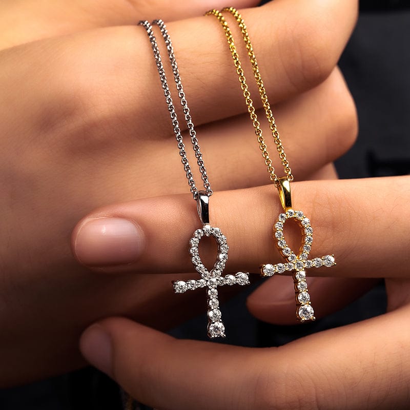 Pendant Silver Jewelry - Moissanite Diamond Charm Necklace Gemstone Necklace For Men Women