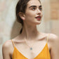 Real Gold Necklace - Moissanite Diamond Pendant