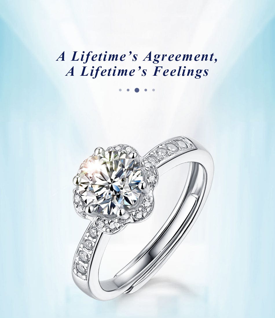 best moissanite engagement ring