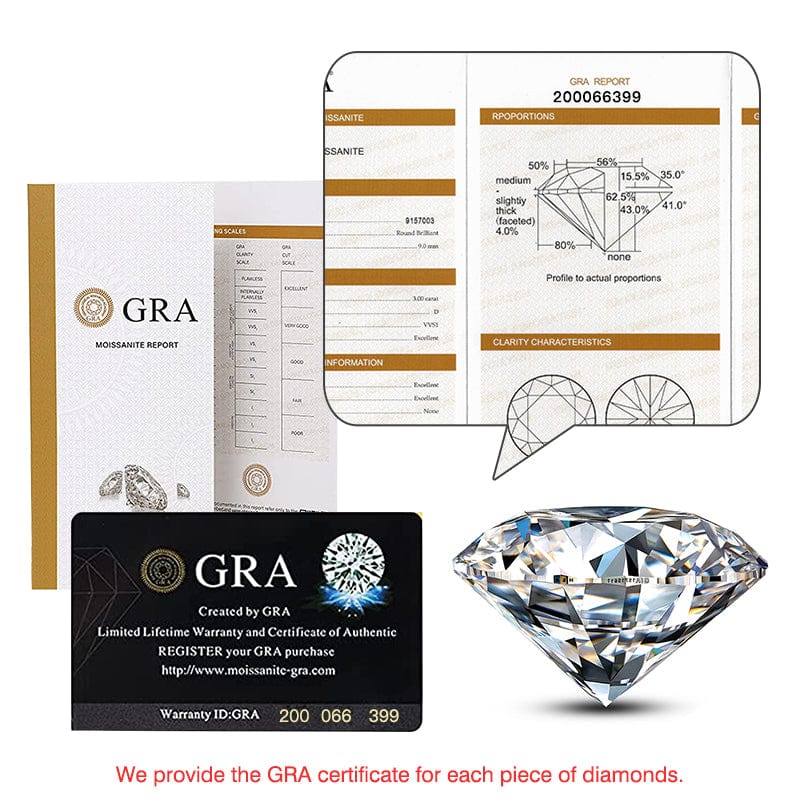 RINNTIN GN01 New Arrival 14K 18K Solid Gold Shape Ball Pendant 1.0 Carat D Color Round Brilliant Cut Moissanite Diamond Necklace