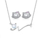 RINNTIN GP07 High Qulity 925 Sterling Silver Necklace Ring Earrings Freshwater Pearl Jewelry Set for Women 2021
