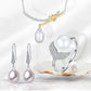 RINNTIN GP07 High Qulity 925 Sterling Silver Necklace Ring Earrings Freshwater Pearl Jewelry Set for Women 2021