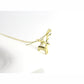 RINNTIN HON05 Christmas series Cute Animal Necklace Pure 925 Sterling Silver Pearl Necklace Jewelry