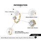 RINNTIN SR250 Fashion 14K Gold Plated Jewelry Set Natural Mother's Pearl 925 Sterling Silver Rings Earrings Sets for Womens