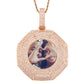 Rose Gold Hip Hop Gold Filled Jewelry 18k Gold Necklace Jewelry Locket Picture Pendant For Men Women