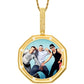 Rose Gold Octagonal Gold Plated Jewelry Finding Picture Pendant For Men Women
