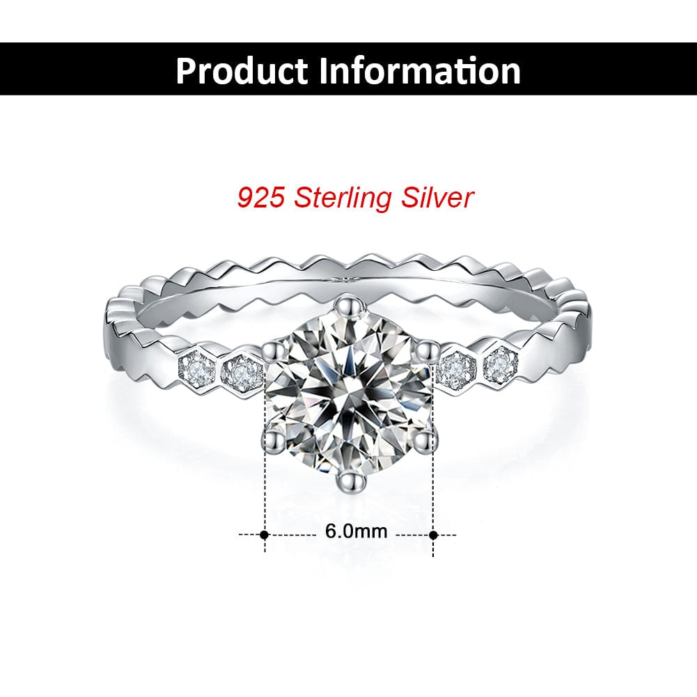 moissanite diamond engagment ring
