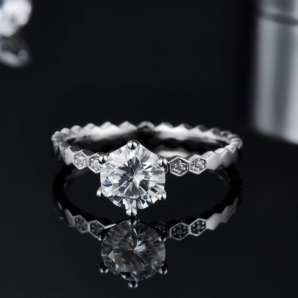 dterling silver iced out ring