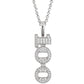 Silver 925 VVS Moissanite $100 Charm Pendant Necklace