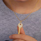 Silver 925 VVS Moissanite Key Pendant - Hip Hop Men Women Charm Pendant Necklace