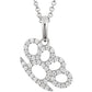 Silver Gold Filled Solid Silver 925 Moissanite Diamond Pendant Charm Necklace
