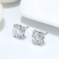 Silver RINNTIN SS99  Women Cubic Zirconia Jewellery 925 Sterling Silver  Earring Studs Necklace Jewelry Set
