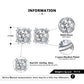 Silver RINNTIN SS99  Women Cubic Zirconia Jewellery 925 Sterling Silver  Earring Studs Necklace Jewelry Set