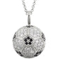 Silver Soccer Fan Jewelry Luxury Gold Plated 925 Silver Moissanite Football Charm Pendant Necklace