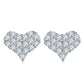 SME18 RINNTIN SMN35 Bridal Wedding Silver Jewelry Sets Necklace and Earrings Hypoallergenic Moissanite Necklace Earrings Jewelry Set