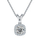 SMN38 RINNTIN SMN38 Dainty Jewelry Gift Woman Set 925 Sterling Silver Moissanite Necklace Earrings Set