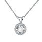 SN215+SE231 RINNTIN SS64 Earrings Necklace Jewelry Set Wholesale S925 Sterling Silver Big Cubic Zircon Necklace Set